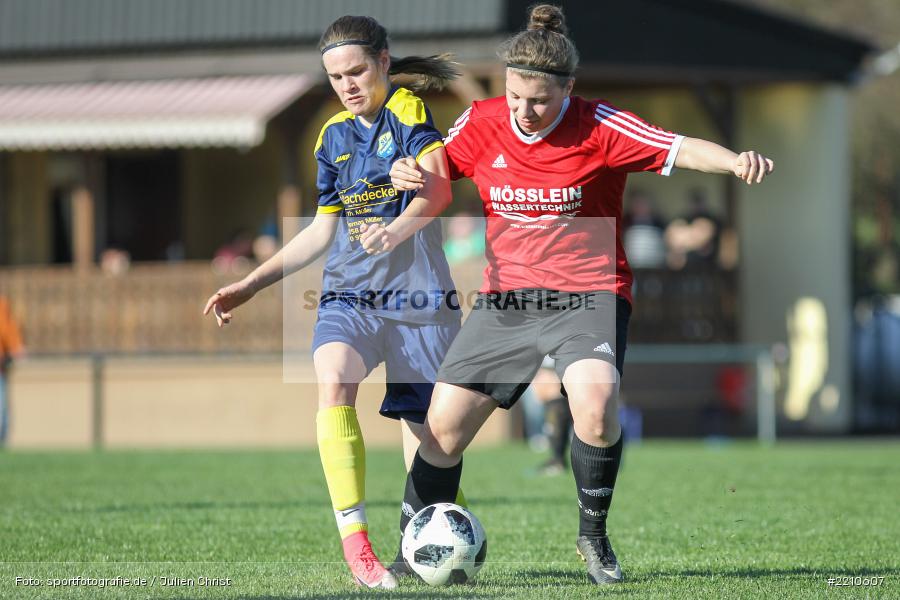 Laura Rosenberger, Katharina Kupfer, 07.04.2018, Landesliga Nordwest, SV Frensdorf, FC Karsbach - Bild-ID: 2210607