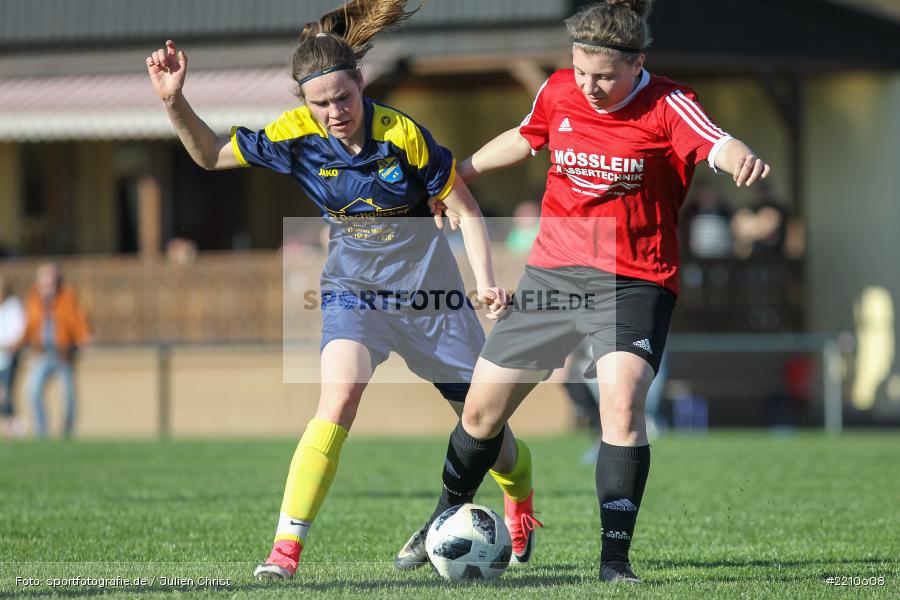 Katharina Kupfer, Laura Rosenberger, 07.04.2018, Landesliga Nordwest, SV Frensdorf, FC Karsbach - Bild-ID: 2210608