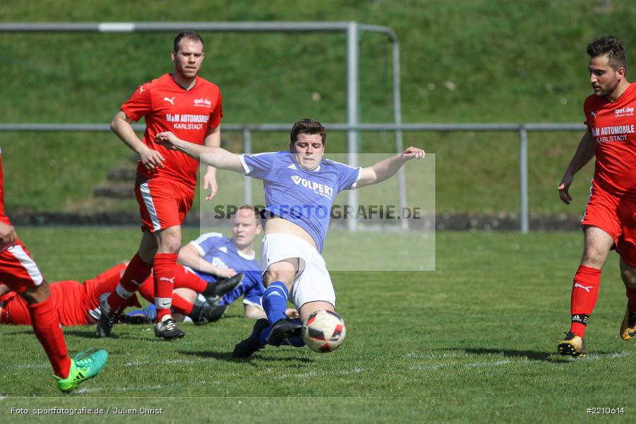 Dylan Wells, 08.04.2018, Kreisklasse Würzburg, FV Wernfeld/Adelsberg, FV Fatihspor Karlstadt - Bild-ID: 2210614