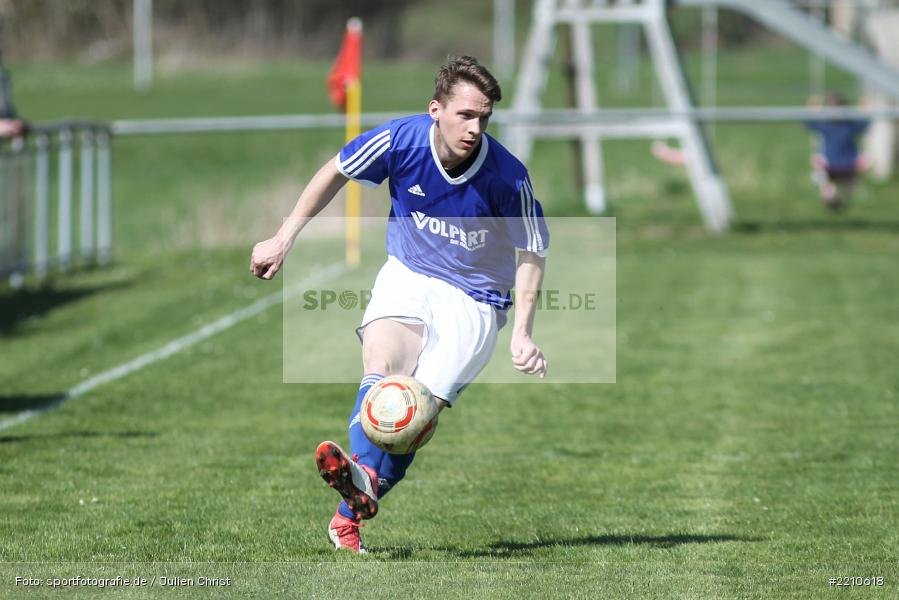 Jonas Schmitt, 08.04.2018, Kreisklasse Würzburg, FV Wernfeld/Adelsberg, FV Fatihspor Karlstadt - Bild-ID: 2210618