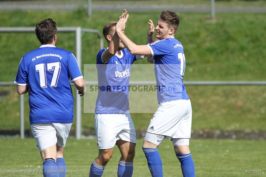 Maximilian Franz, 08.04.2018, Kreisklasse Würzburg, FV Wernfeld/Adelsberg, FV Fatihspor Karlstadt - Bild-ID: 2210621