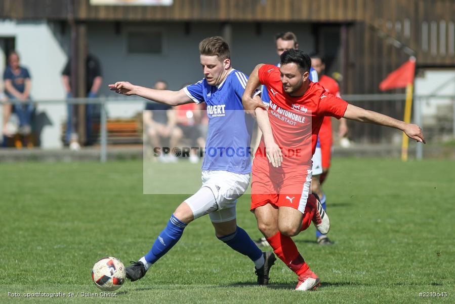 Koray Ulusoy, Maximilian Franz, 08.04.2018, Kreisklasse Würzburg, FV Wernfeld/Adelsberg, FV Fatihspor Karlstadt - Bild-ID: 2210643
