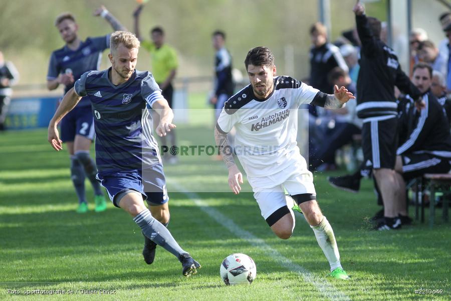 Fabian Häffner, Steffen Bachmann, 14.04.2018, Landesliga Nordwest, TuS Feuchtwangen, TSV Karlburg - Bild-ID: 2210649