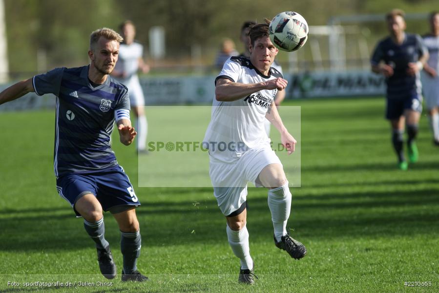 Fabian Häffner, David Machau, 14.04.2018, Landesliga Nordwest, TuS Feuchtwangen, TSV Karlburg - Bild-ID: 2210653