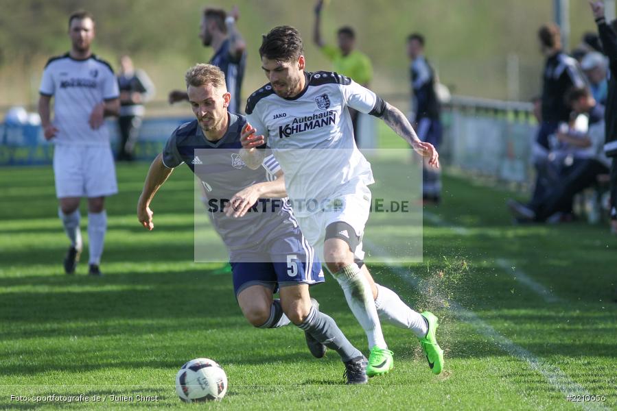 Fabian Häffner, Steffen Bachmann, 14.04.2018, Landesliga Nordwest, TuS Feuchtwangen, TSV Karlburg - Bild-ID: 2210656