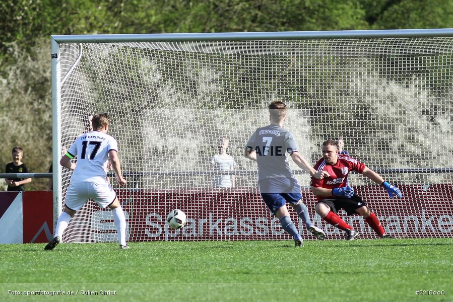 Fabian Brand, Fabian Biegler, 14.04.2018, Landesliga Nordwest, TuS Feuchtwangen, TSV Karlburg - Bild-ID: 2210660