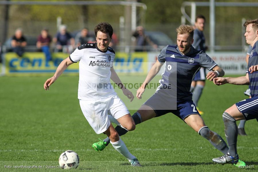 Steven Bartels, Tobias Wießmann, 14.04.2018, Landesliga Nordwest, TuS Feuchtwangen, TSV Karlburg - Bild-ID: 2210671