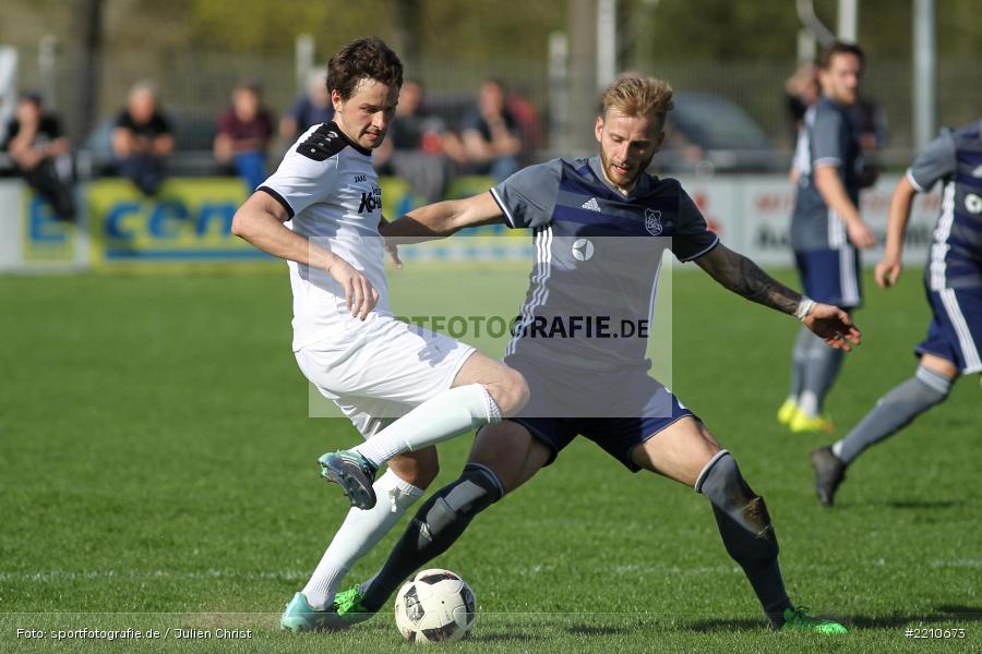 Steven Bartels, Tobias Wießmann, 14.04.2018, Landesliga Nordwest, TuS Feuchtwangen, TSV Karlburg - Bild-ID: 2210673