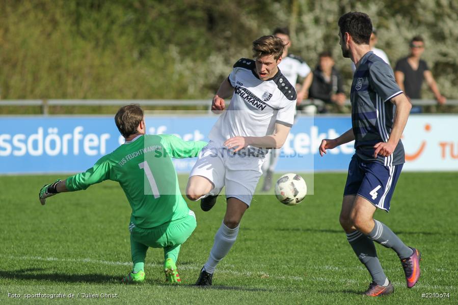 David Machau, Philipp Deeg, 14.04.2018, Landesliga Nordwest, TuS Feuchtwangen, TSV Karlburg - Bild-ID: 2210674