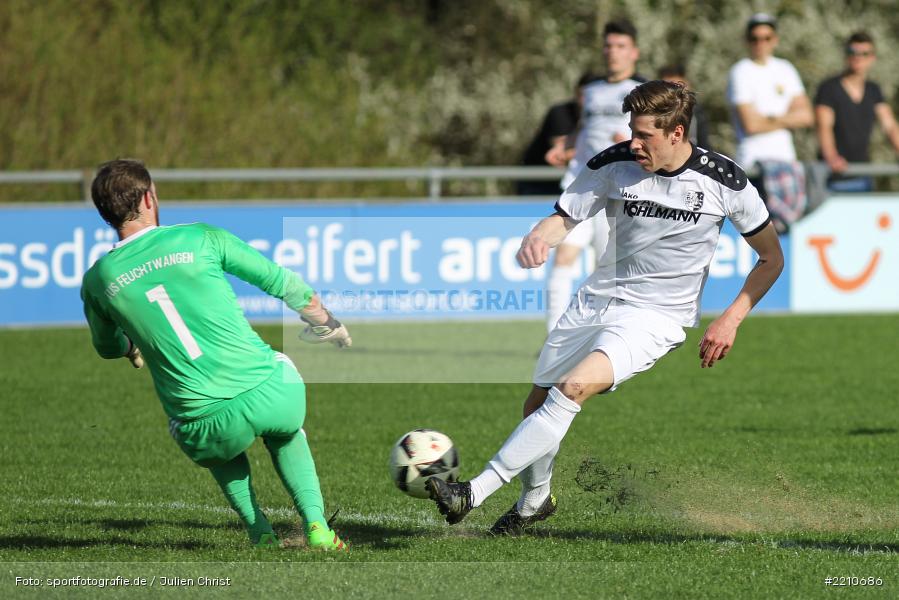 David Machau, Philipp Deeg, 14.04.2018, Landesliga Nordwest, TuS Feuchtwangen, TSV Karlburg - Bild-ID: 2210686