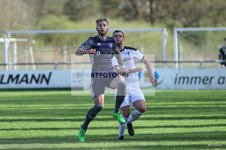 Maurice Kübert, Steven Bartels, 14.04.2018, Landesliga Nordwest, TuS Feuchtwangen, TSV Karlburg - Bild-ID: 2210693
