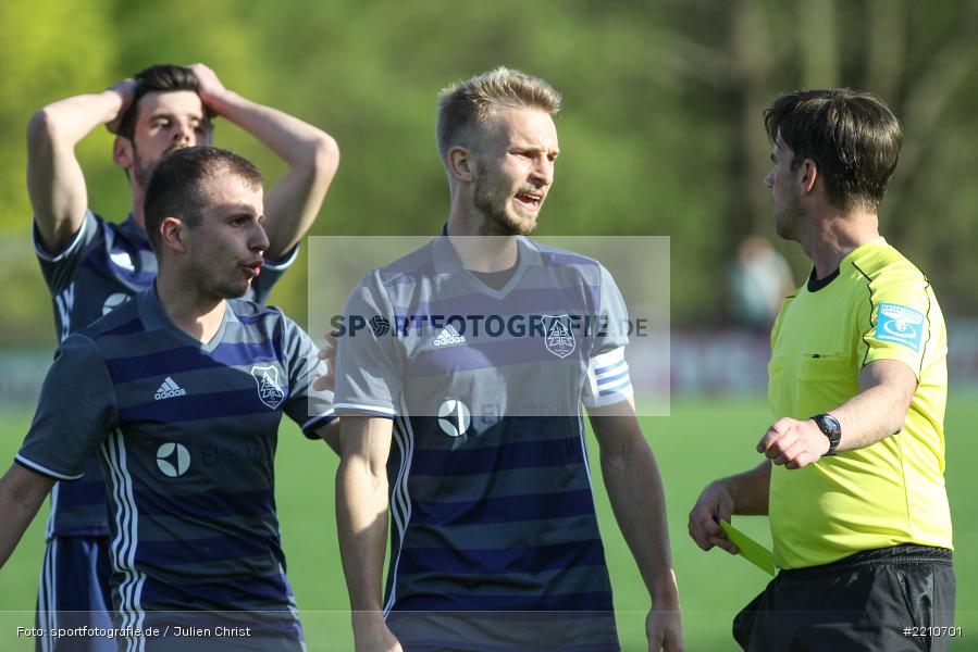 Fabian Häffner, Björn Söllner, 14.04.2018, Landesliga Nordwest, TuS Feuchtwangen, TSV Karlburg - Bild-ID: 2210701