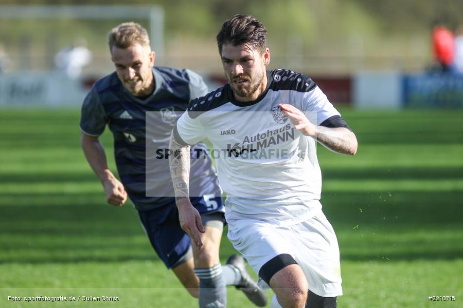 Fabian Häffner, Steffen Bachmann, 14.04.2018, Landesliga Nordwest, TuS Feuchtwangen, TSV Karlburg - Bild-ID: 2210715