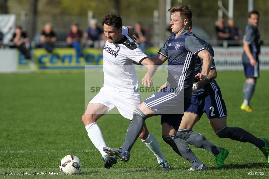 Fabian Biegler, Tobias Wießmann, 14.04.2018, Landesliga Nordwest, TuS Feuchtwangen, TSV Karlburg - Bild-ID: 2210722