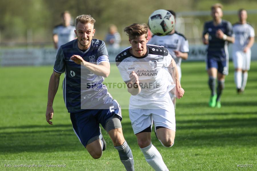 David Machau, Fabian Häffner, 14.04.2018, Landesliga Nordwest, TuS Feuchtwangen, TSV Karlburg - Bild-ID: 2210725