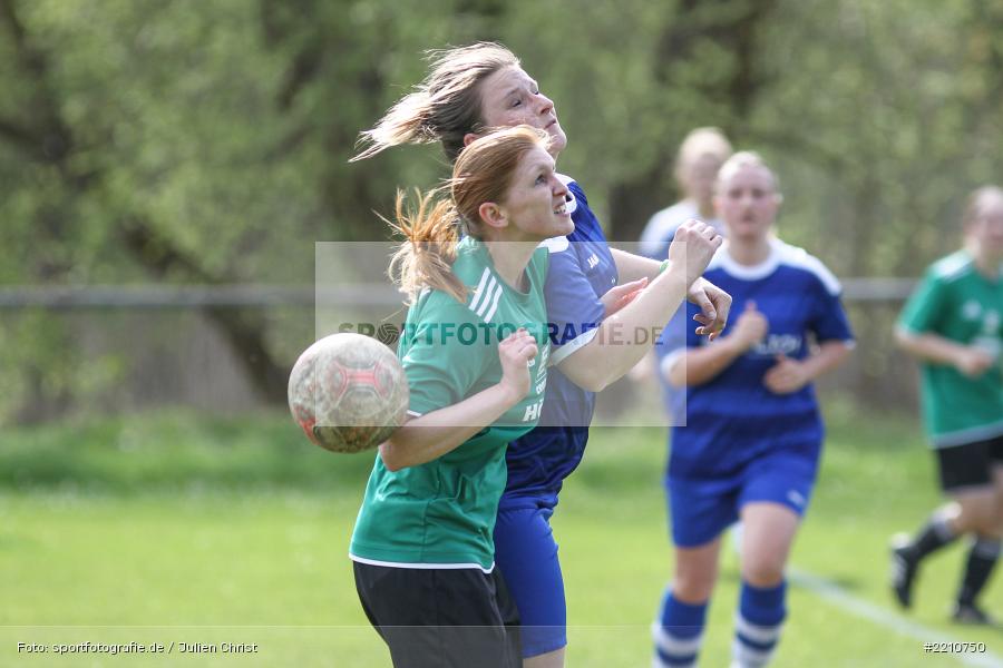 Isabell Fröhlich, Pia Gehrsitz, 14.04.2018, Kreisliga Frauen, MSV Modlos, FV Karlstadt - Bild-ID: 2210750