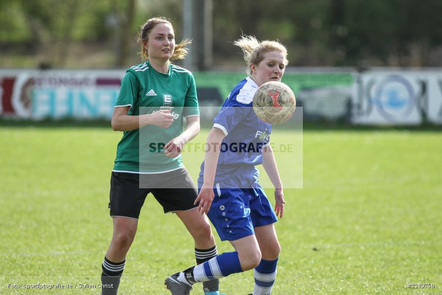 Katharina Heinz, Ina Maisler, 14.04.2018, Kreisliga Frauen, MSV Modlos, FV Karlstadt - Bild-ID: 2210758