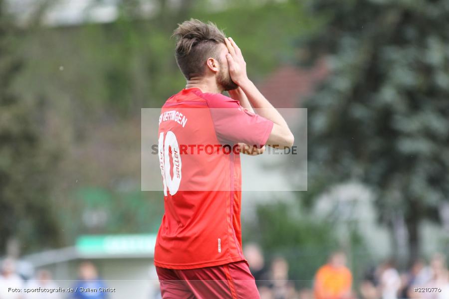 Kai Schlessmann, 15.04.2018, Bezirksliga West, TSV Uettingen, FV Karlstadt - Bild-ID: 2210776