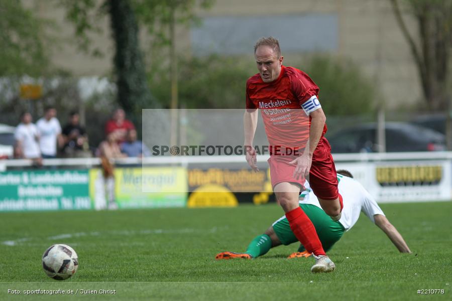 Bejmanin Eichelmann, Lukas Weimer, 15.04.2018, Bezirksliga West, TSV Uettingen, FV Karlstadt - Bild-ID: 2210778