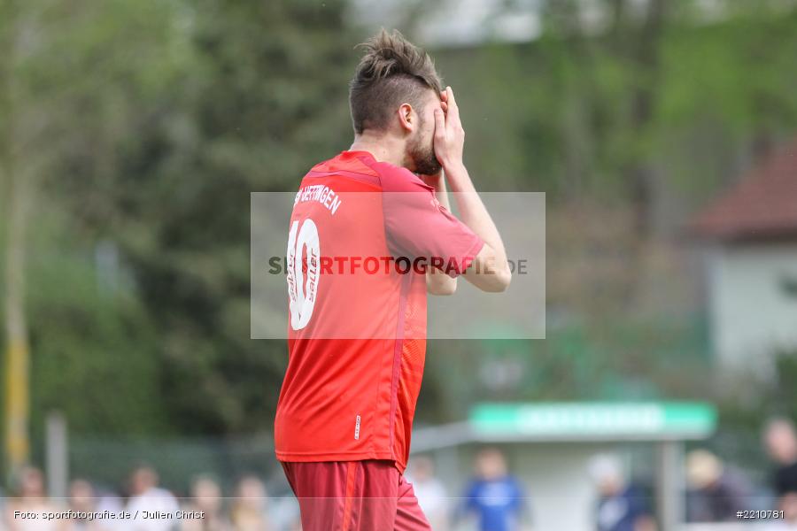 Kai Schlessmann, 15.04.2018, Bezirksliga West, TSV Uettingen, FV Karlstadt - Bild-ID: 2210781