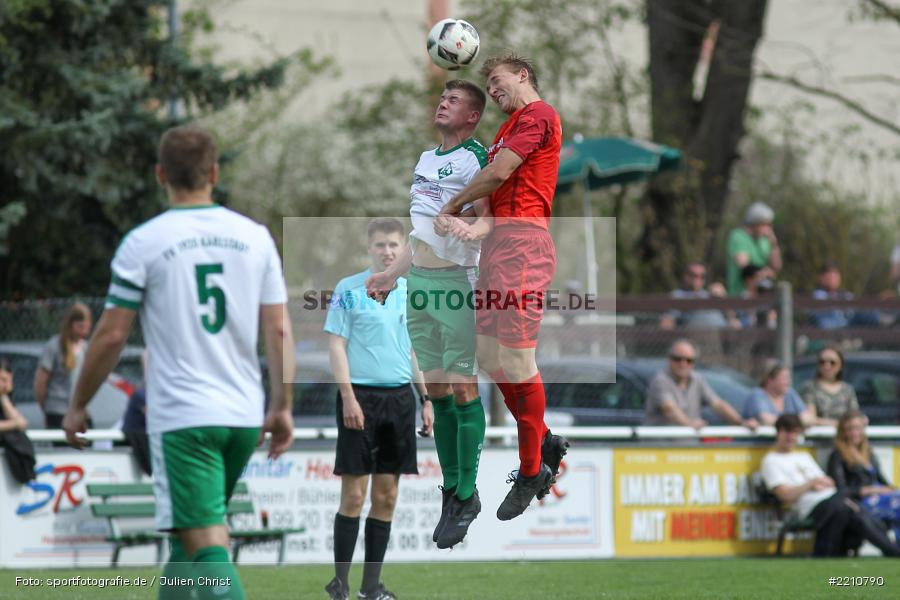 Johannes Albert, Hannes Weimer, 15.04.2018, Bezirksliga West, TSV Uettingen, FV Karlstadt - Bild-ID: 2210790 Johannes Albert, Hannes Weimer, 15.04.2018, Bezirksliga West, TSV Uettingen, FV Karlstadt - Bild-ID: 2210790