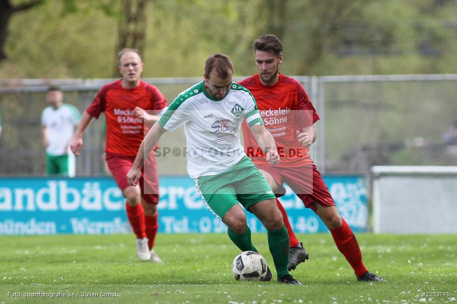 Benjamin Eichelmann, 15.04.2018, Bezirksliga West, TSV Uettingen, FV Karlstadt - Bild-ID: 2210793