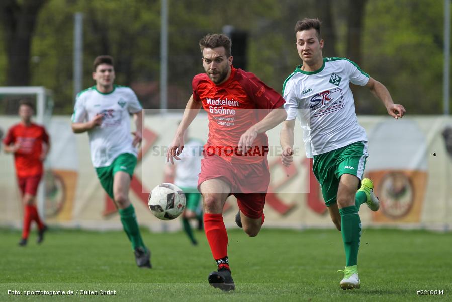 Michael Winkler, Ulli Bieber, 15.04.2018, Bezirksliga West, TSV Uettingen, FV Karlstadt - Bild-ID: 2210814