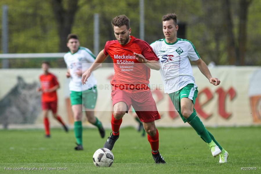 Michael Winkler, Ulli Bieber, 15.04.2018, Bezirksliga West, TSV Uettingen, FV Karlstadt - Bild-ID: 2210815