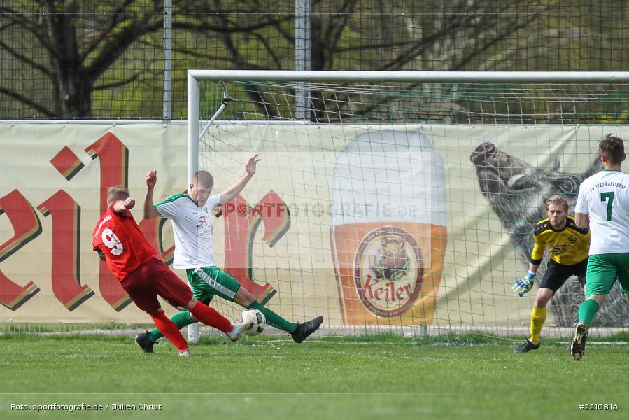 Lukas Weimer, 15.04.2018, Bezirksliga West, TSV Uettingen, FV Karlstadt - Bild-ID: 2210816