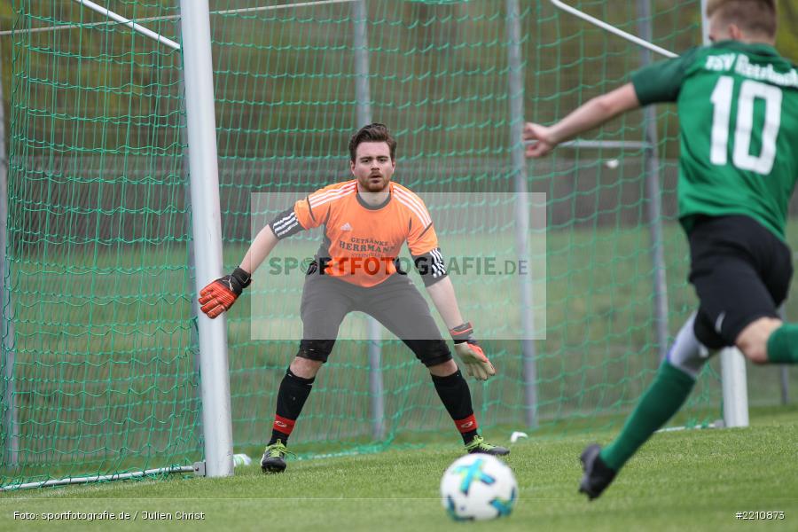 Simon Burkart, 15.04.2018, Kreisliga Würzburg, FV Steinfeld / Hausen-Rohrbach, TSV Retzbach - Bild-ID: 2210873