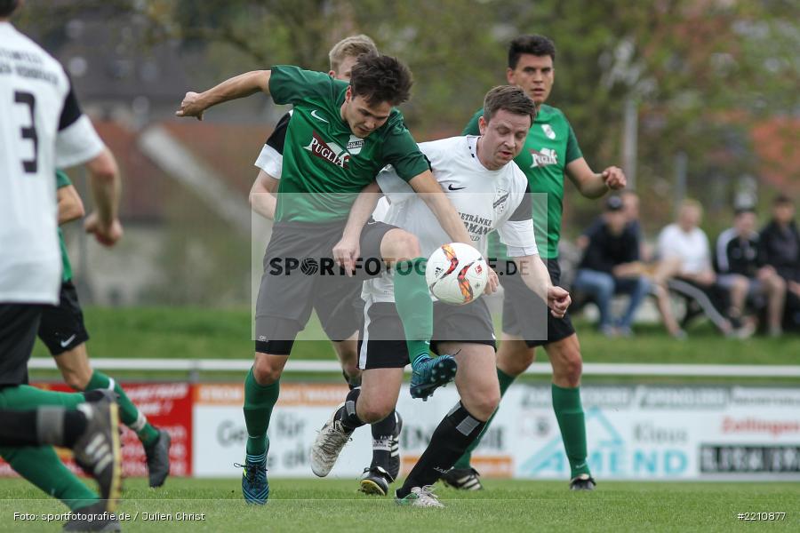 Andreas Köhler, Mike Aull, 15.04.2018, Kreisliga Würzburg, FV Steinfeld / Hausen-Rohrbach, TSV Retzbach - Bild-ID: 2210877