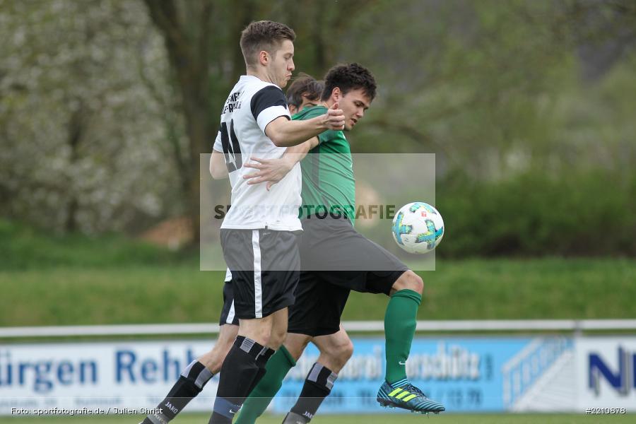 Moritz Rauch, Andreas Köhler, 15.04.2018, Kreisliga Würzburg, FV Steinfeld / Hausen-Rohrbach, TSV Retzbach - Bild-ID: 2210878
