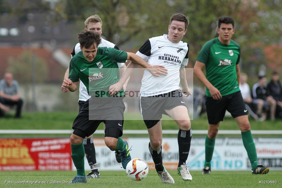Andreas Köhler, Mike Aull, 15.04.2018, Kreisliga Würzburg, FV Steinfeld / Hausen-Rohrbach, TSV Retzbach - Bild-ID: 2210882