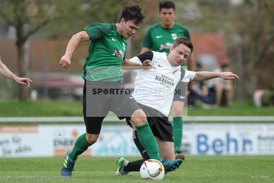 Andreas Köhler, Mike Aull, 15.04.2018, Kreisliga Würzburg, FV Steinfeld / Hausen-Rohrbach, TSV Retzbach - Bild-ID: 2210888 Andreas Köhler, Mike Aull, 15.04.2018, Kreisliga Würzburg, FV Steinfeld / Hausen-Rohrbach, TSV Retzbach - Bild-ID: 2210888