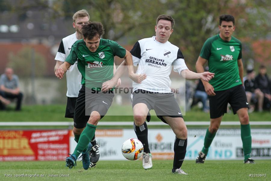 Andreas Köhler, Mike Aull, 15.04.2018, Kreisliga Würzburg, FV Steinfeld / Hausen-Rohrbach, TSV Retzbach - Bild-ID: 2210892