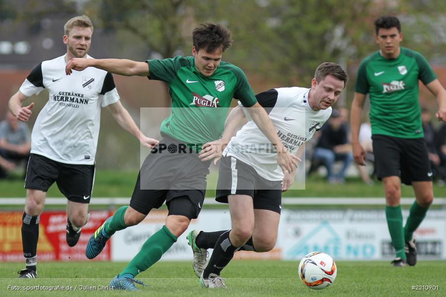 Andreas Köhler, Mike Aull, 15.04.2018, Kreisliga Würzburg, FV Steinfeld / Hausen-Rohrbach, TSV Retzbach - Bild-ID: 2210901