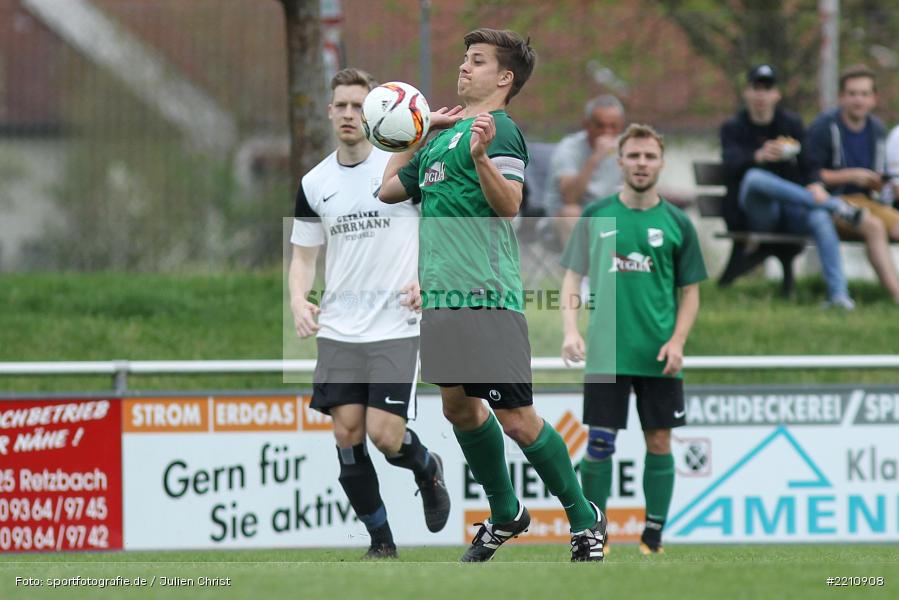 Dominik Hehrlein, 15.04.2018, Kreisliga Würzburg, FV Steinfeld / Hausen-Rohrbach, TSV Retzbach - Bild-ID: 2210908