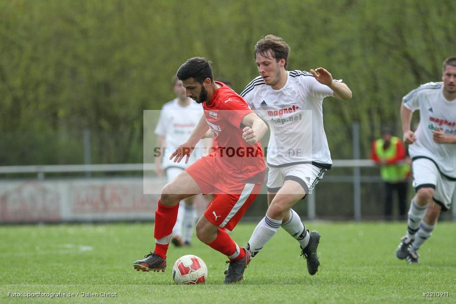Furkan Balaban, Fabian Kreser, 15.04.2018, Kreisklasse Würzburg, SV-DJK Wombach, FV Fatihspor Karlstadt - Bild-ID: 2210911