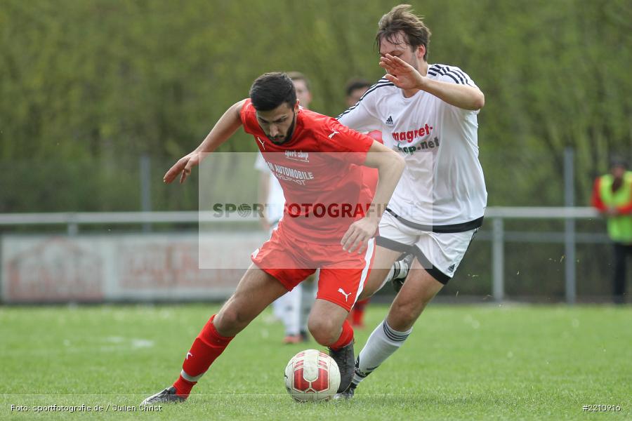 Fabian Kreser, Furkan Balaban, 15.04.2018, Kreisklasse Würzburg, SV-DJK Wombach, FV Fatihspor Karlstadt - Bild-ID: 2210916