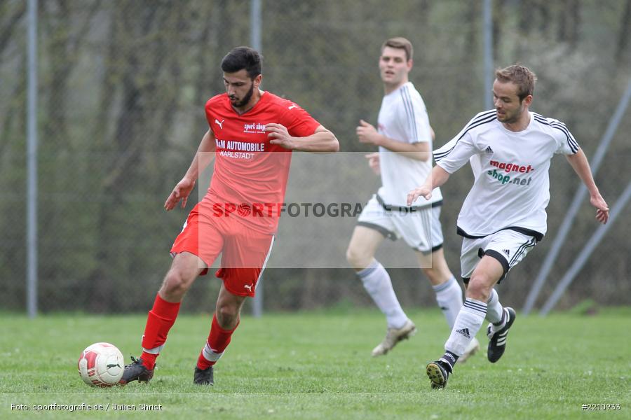 Markus Klüpfel, Furkan Balaban, 15.04.2018, Kreisklasse Würzburg, SV-DJK Wombach, FV Fatihspor Karlstadt - Bild-ID: 2210933