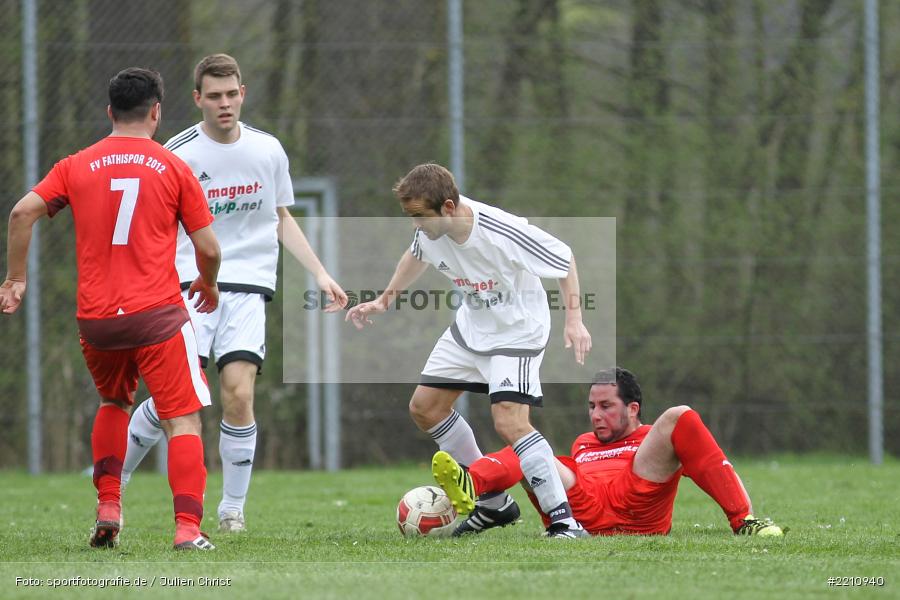 Markus Klüpfel, Adnene Elouaer, 15.04.2018, Kreisklasse Würzburg, SV-DJK Wombach, FV Fatihspor Karlstadt - Bild-ID: 2210940