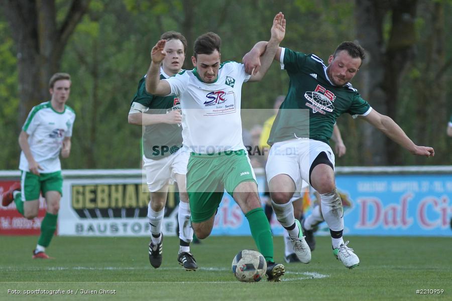 Christian Kunkel, Dominik Höfling, 18.04.2018, Bezirksliga West, TSV Neuhütten-Wiesthal, FV Karlstadt - Bild-ID: 2210959