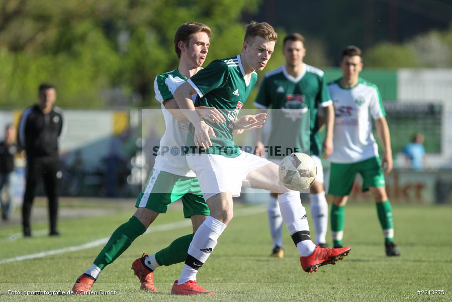Tim Hofbauer, Dominik Kunkel, 18.04.2018, Bezirksliga West, TSV Neuhütten-Wiesthal, FV Karlstadt - Bild-ID: 2210975