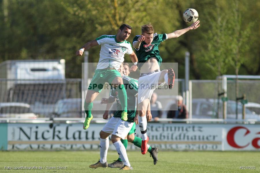 Dominik Kunkel, Johan Brahimi, 18.04.2018, Bezirksliga West, TSV Neuhütten-Wiesthal, FV Karlstadt - Bild-ID: 2211002 Dominik Kunkel, Johan Brahimi, 18.04.2018, Bezirksliga West, TSV Neuhütten-Wiesthal, FV Karlstadt - Bild-ID: 2211002