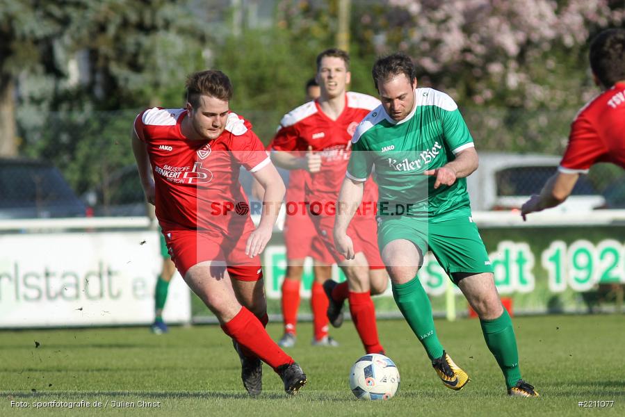 Florian Neubauer, Markus Losert, A-Klasse Würzburg, 20.04.2018, TSV Güntersleben II, FV Karlstadt II - Bild-ID: 2211077