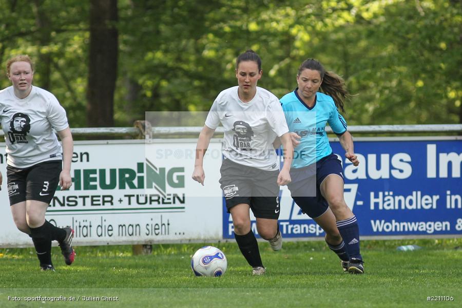 Eva Morhard, Yvonne Hemmerich, Bezirksoberliga Frauen, 21.04.2018, FVgg Kickers Aschaffenburg, SpVgg Adelsberg - Bild-ID: 2211106