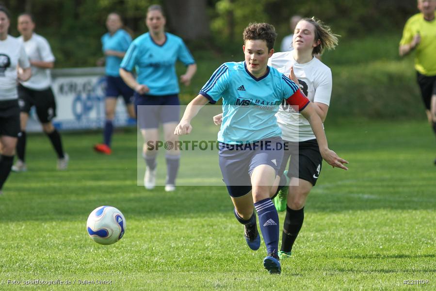 Davina Dahlem, Julia Siegler, Bezirksoberliga Frauen, 21.04.2018, FVgg Kickers Aschaffenburg, SpVgg Adelsberg - Bild-ID: 2211109