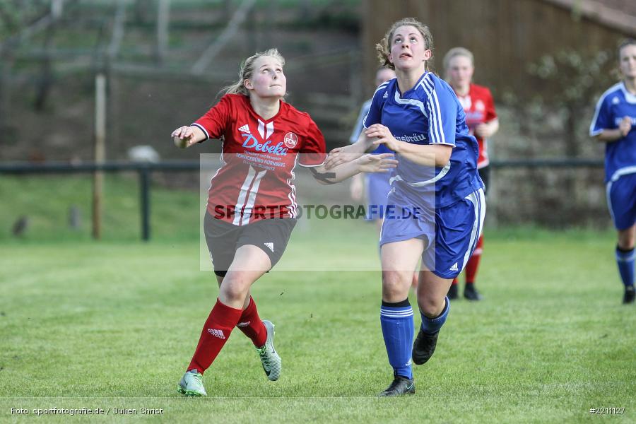 Pauline Kleinhenz, Patricia Schreml, 21.04.2018, Landesliga Nordwest Frauen, 1. FC Nürnberg II, FC Karsbach - Bild-ID: 2211127 Pauline Kleinhenz, Patricia Schreml, 21.04.2018, Landesliga Nordwest Frauen, 1. FC Nürnberg II, FC Karsbach - Bild-ID: 2211127