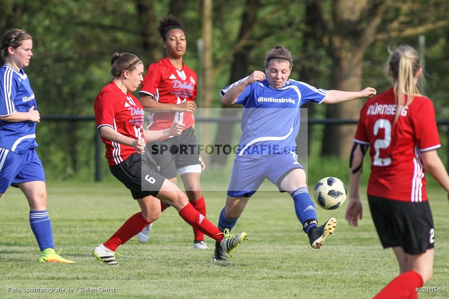 Sandra Häring, Laura Rosenberger, 21.04.2018, Landesliga Nordwest Frauen, 1. FC Nürnberg II, FC Karsbach - Bild-ID: 2211136 Sandra Häring, Laura Rosenberger, 21.04.2018, Landesliga Nordwest Frauen, 1. FC Nürnberg II, FC Karsbach - Bild-ID: 2211136