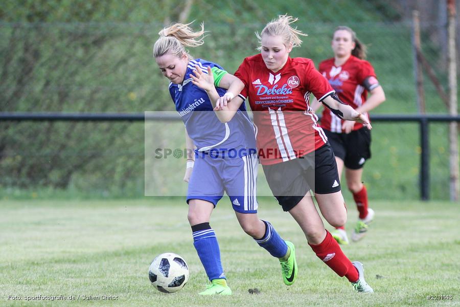 Patricia Schreml, Marie Theres Franz, 21.04.2018, Landesliga Nordwest Frauen, 1. FC Nürnberg II, FC Karsbach - Bild-ID: 2211143 Patricia Schreml, Marie Theres Franz, 21.04.2018, Landesliga Nordwest Frauen, 1. FC Nürnberg II, FC Karsbach - Bild-ID: 2211143